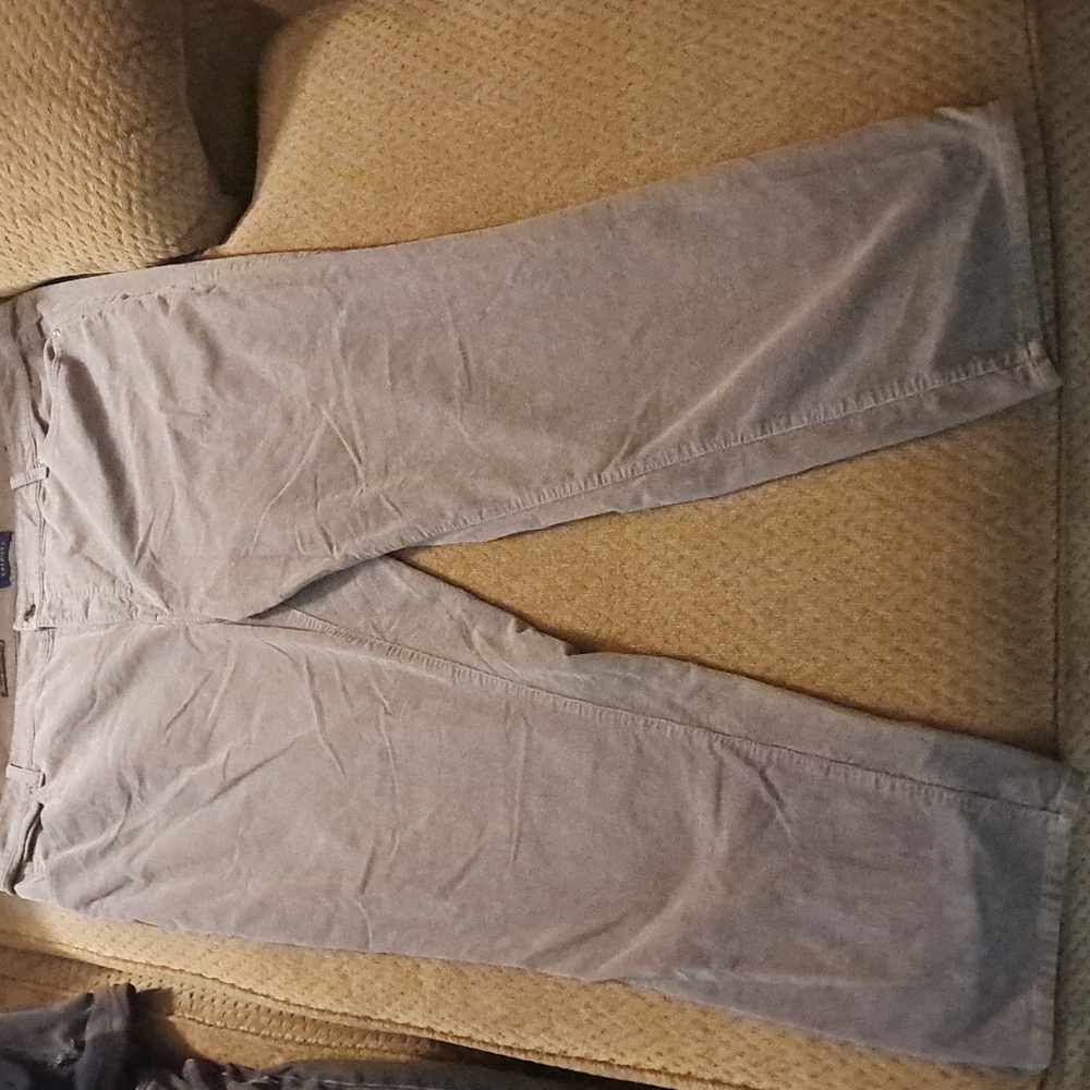Talbots Womens 24W High Waisted Straight Leg Cordorouy Pants